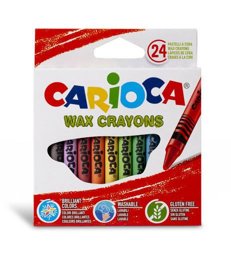 "Carioca" Набор восковых мелков 24 цв. 42366