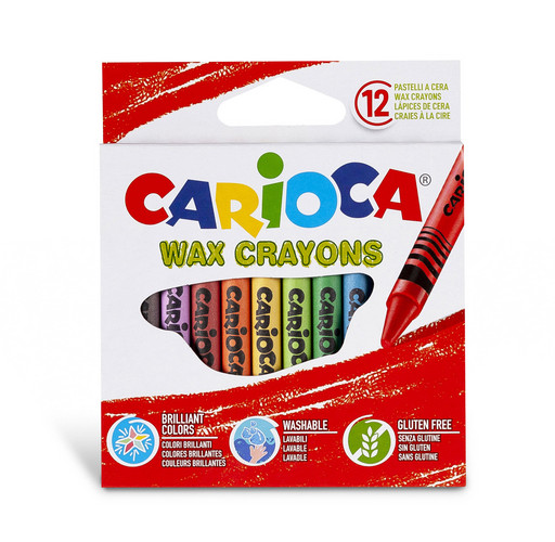 "Carioca" Набор восковых мелков 12 цв. 42365