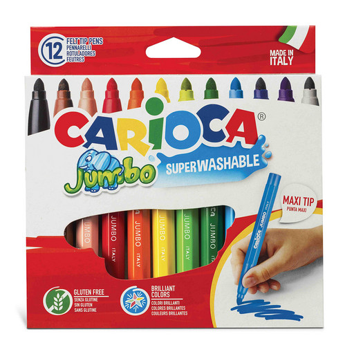 "Carioca" Фломастеры Jumbo 12 цв 40569