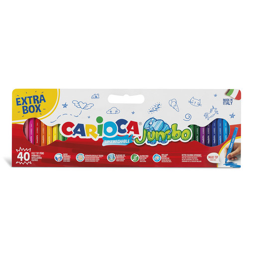 "Carioca" Фломастеры Jumbo 40 цв 41258