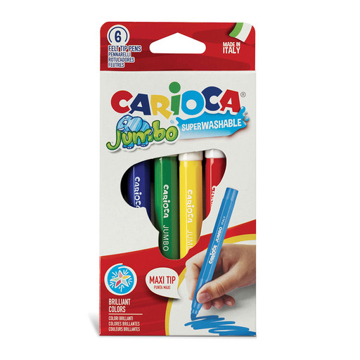 "Carioca" Фломастеры Jumbo 6 цв 40568