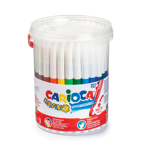"Carioca" Фломастеры утолщенные Bravo 60 цв 40100