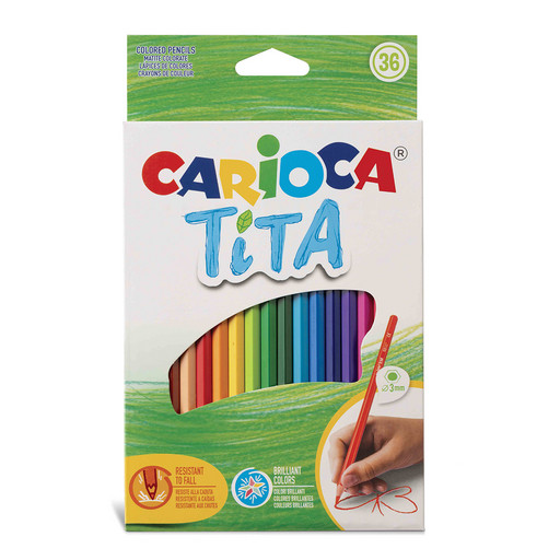 "Carioca" "Tita" Карандаши цветные пластиковые заточенный 36 цв. 42795
