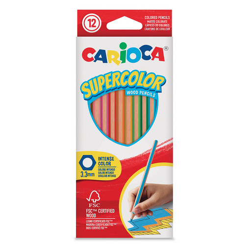 "Carioca" Supercolor Карандаши цветные деревянные заточенный 12 цв. 43391