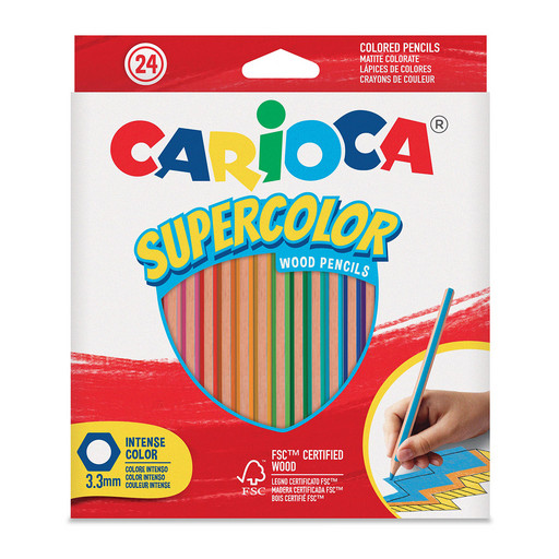 "Carioca" Supercolor Карандаши цветные деревянные заточенный 24 цв. 43393