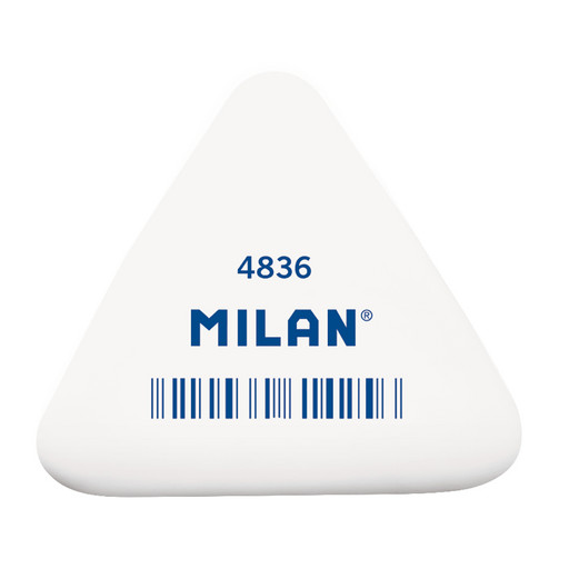 "Milan" Треугольный гибкий мягкий ластик из синтетического каучука 4836 10 х 9,9х 9,2 см 36 шт. CNM4836B ассорти