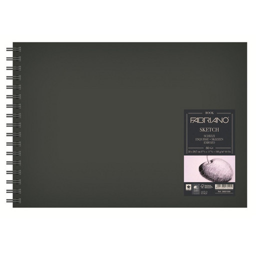 "Fabriano" Альбом на спирали для зарисовок "Пейзажный" FABRIANO Sketch Book 110 г/м2 A4 21 х 29.7 см на спирали 80 л. 28021660