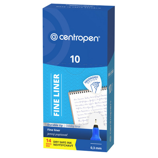 "Centropen" Линер 4621/1 0.3 мм 10 шт. 4621/1 черный