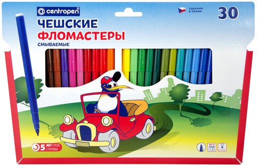 "Centropen" Набор цветных фломастеров WASHABLE TP РА 7790/30 РА 30 цв 7790/30 РА