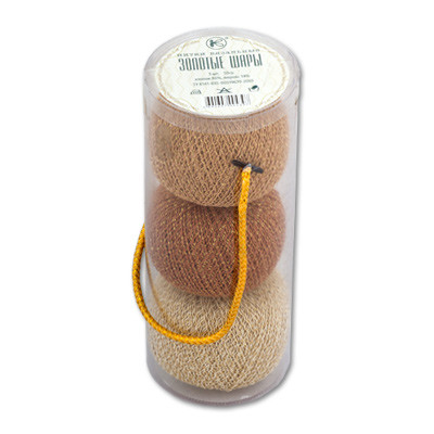 Пряжа СПБ "Золотые шары" вязальные 86% хлопок, 14% люрекс 3 х 50 г 390 м ассорти