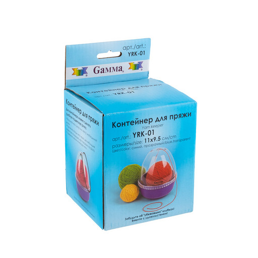 Для вязания "Gamma" YRK-01 контейнер для пряжи пластик малый