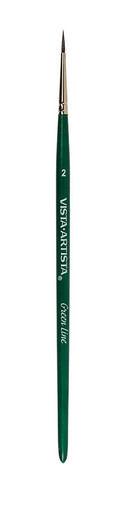 Кисть "Green Line" "VISTA-ARTISTA" 90211-02 имитация белки круглая 5 шт короткая ручка №02