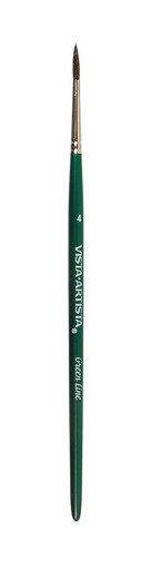 Кисть "Green Line" "VISTA-ARTISTA" 90211-04 имитация белки круглая 5 шт короткая ручка №04