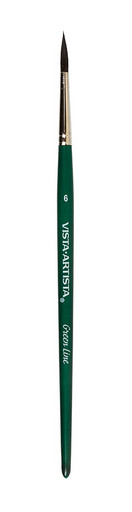 Кисть "Green Line" "VISTA-ARTISTA" 90211-06 имитация белки круглая 5 шт короткая ручка №06