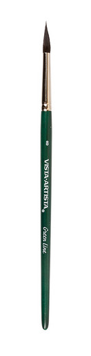 Кисть "Green Line" "VISTA-ARTISTA" 90211-08 имитация белки круглая 5 шт короткая ручка №08