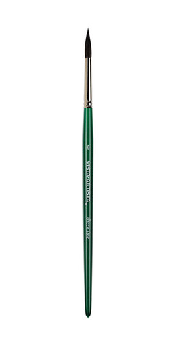 Кисть "Green Line" "VISTA-ARTISTA" 90211-09 имитация белки круглая 5 шт короткая ручка №09