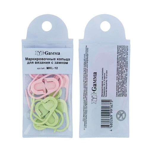 Для вязания "Gamma" MKL-12 кольца маркировочные пластик d 30 мм 12 шт с замком