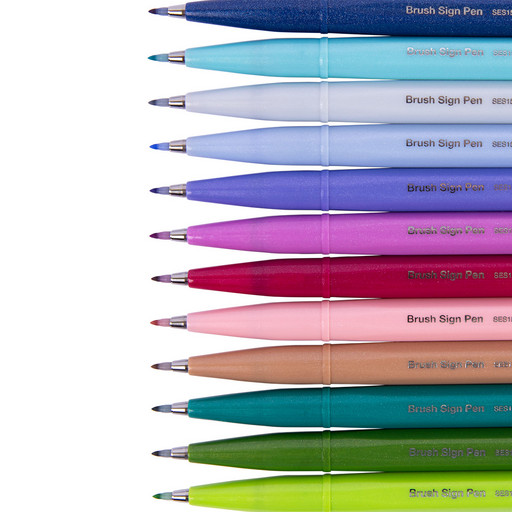 "Pentel" Фломастер-кисть Brush Sign Pen 2,0 мм кисть
