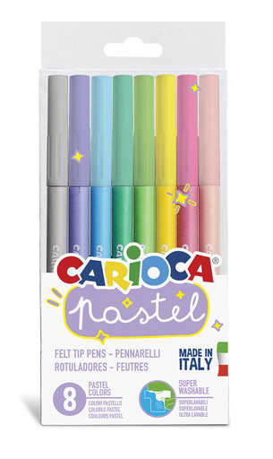"Carioca" Фломастеры пастельные Pastel 8 цв 43032