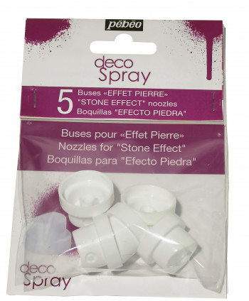 "PEBEO" Набор кэпов decoSpray для краски с эффектом гранита 5 шт. 094024