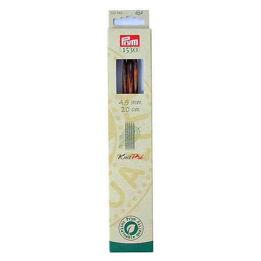 Спицы PRYM 223165 чулочные "Natural" береза d 4.5 мм 20 см 5 шт .