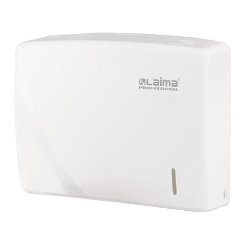Диспенсер для полотенец LAIMA PROFESSIONAL ORIGINAL (Система H2), Z-сложения, белый, ABS-пластик, 605759