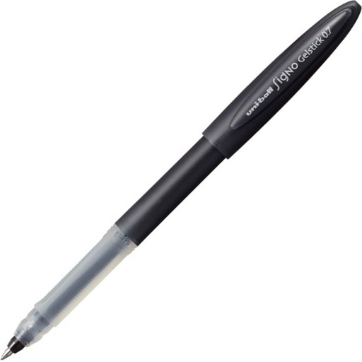 Ручка гелевая черная, Ø 0.7 мм, лин. 0.4 мм, ДП 450 м, рифл. грип, Uni-Ball Signo Gelstick