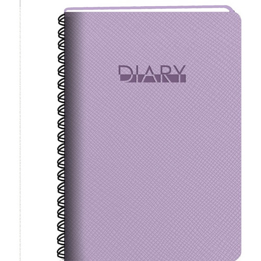 Ежедневник недатированный, А5, 192 л., 70 г/м2, инт. обложка, и/к, гребень, Listoff Today_Сиреневый  Акция!