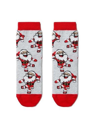 Conte-kids Новогодние носки "Санта-Клаус" с пушистой нитью