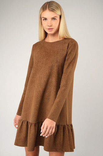 Женское платье трапеция из футера Happyfox