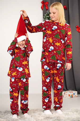 Детская новогодняя пижама Happyfox