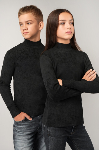 Детская базовая водолазка в рубчик Happyfox