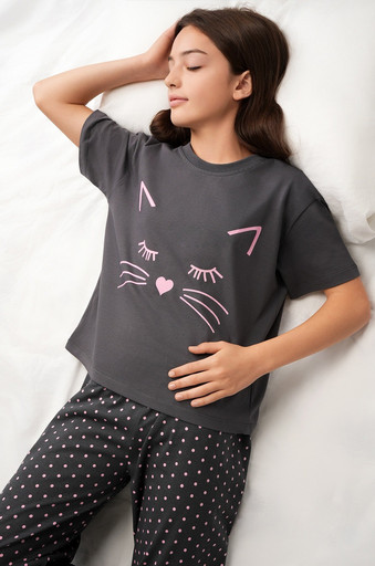 Хлопковая пижама для девочки Happyfox