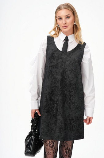 Женское офисное платье - сарафан Happyfox