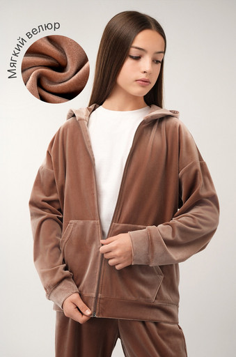 Велюровый костюм для девочки Happyfox Велюровый костюм для девочки Happyfox