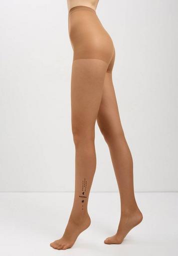 CONTE EUPHORIA Колготки женские c объемным тату-рисунком из флока4