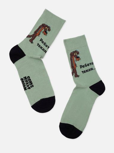 Брестские Носки мужские 2155 СМФ "Жил-был пес" (средней длины)40-41