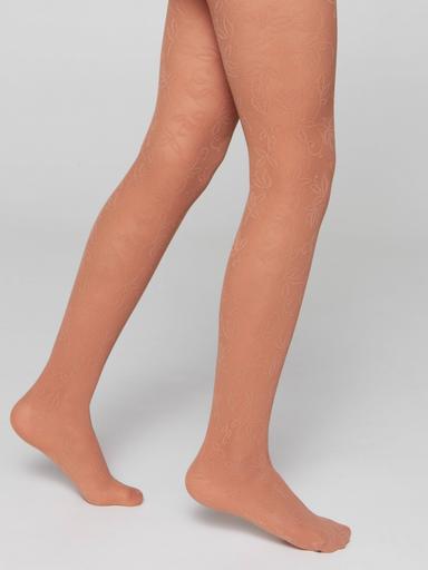 CONTE KETTY Эластичные колготки с ажурным цветочным рисунком104-110