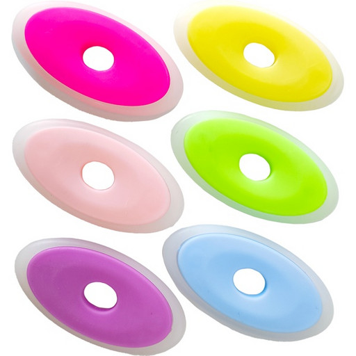 Ластик овальный, с пластиковым держателем для гелевых стир. чернил, 50*25 мм deVENTE School