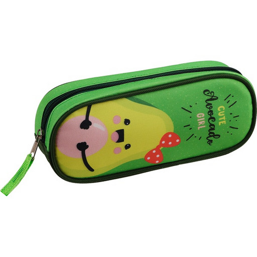 Пенал 1 отд., на молнии, 210*80*45 мм, текстиль, ArtSpace Avocado Girl