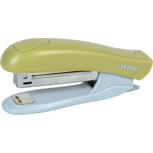 Степлер № 10, до 12 л., с антистеплером, пластик. корпус, deVENTE sigNATURE_оливковый