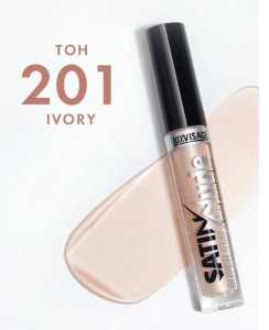 Жидкие тени для век SATIN Nude super stay 201 Ivory