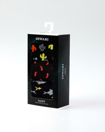 DIWARI HAPPY Носки хлопковые мужские (3 пары)40-41