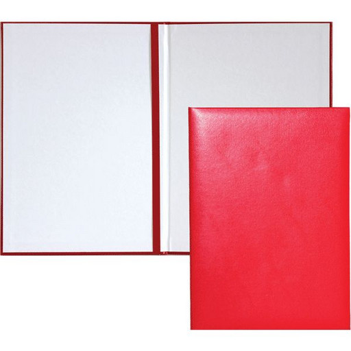 Папка адресная А4 без нанесения б/в красная
