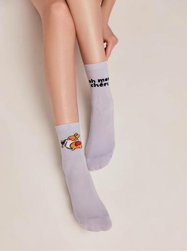 CONTE HAPPY Хлопковые носки с рисунками "Oh mon chéri"