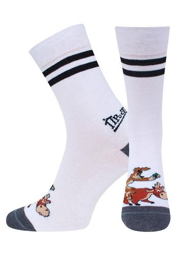 Брестские Носки мужские 2153 СОЮЗМУЛЬТФИЛЬМ ("Простоквашино", средней длины)40-41