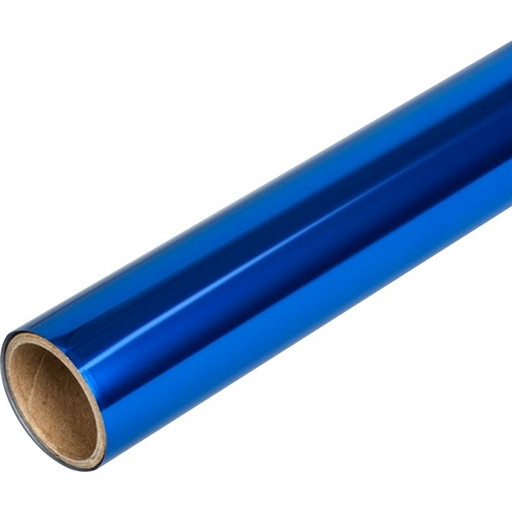 Пленка самоклеящаяся, рулон 45*100 см, BOPP 30 мкм, металлизированная, синяя, deVENTE