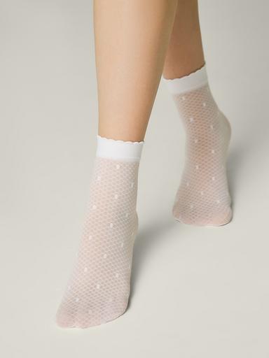 CONTE Тонкие носки в горошек на сетке MONA22-24