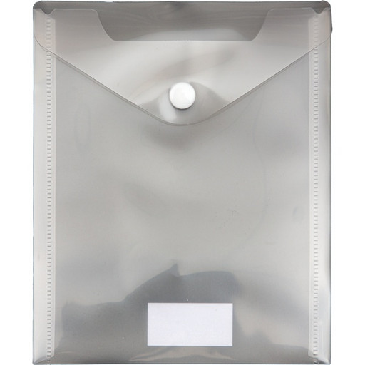 Папка-конверт на кнопке, А6, 180 мкм, прозрачная, deVENTE (вертик.загрузка)