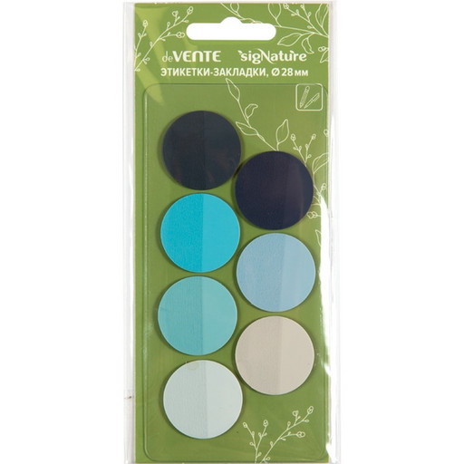 Закладки пластиковые с клеевым краем, 7*20 л., пастельные, 7 цв, deVENTE. sigNATURE оттенки сенего
